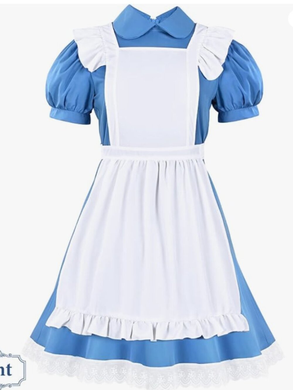 NWT Women's Blue & White Halloween Princess Costume Size Large